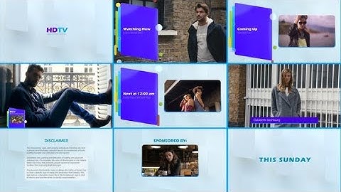 HDTV Broadcast Package | After effects templates free download