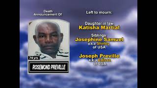 Rosemond Preville ~ Long Obituary