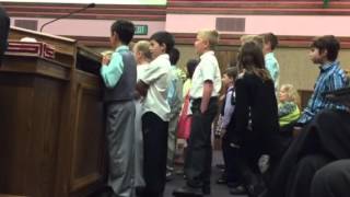 Easter primary children singing