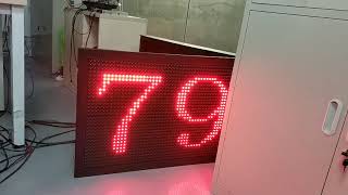 LED screen countdown timer