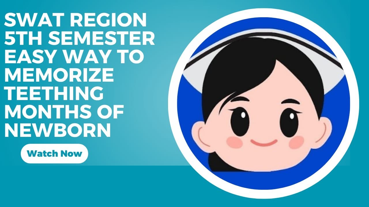 Easy Ways to Learn Teething Months of Newborn | Pediatric Health Nursing | BS Nursing 5th Semester