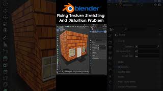 Fixing Texture Stretching And Distortion Issues In Blender #shorts