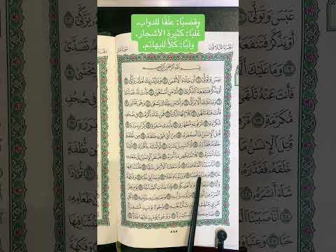 كلمات القرآن الغريبة ١٥٢٧ معنى قول الله تعالى وق ض ب ا غ لب ا وأب ا