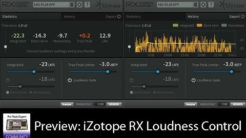iZotope RX Loudness Control Preview