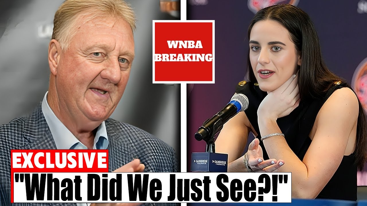 “Larry Bird STOPS Caitlin Clark Mid-Interview on Live TV… What Happened Next SHOCKED Fans!”