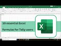 10 essential Excel formulas for Tally users