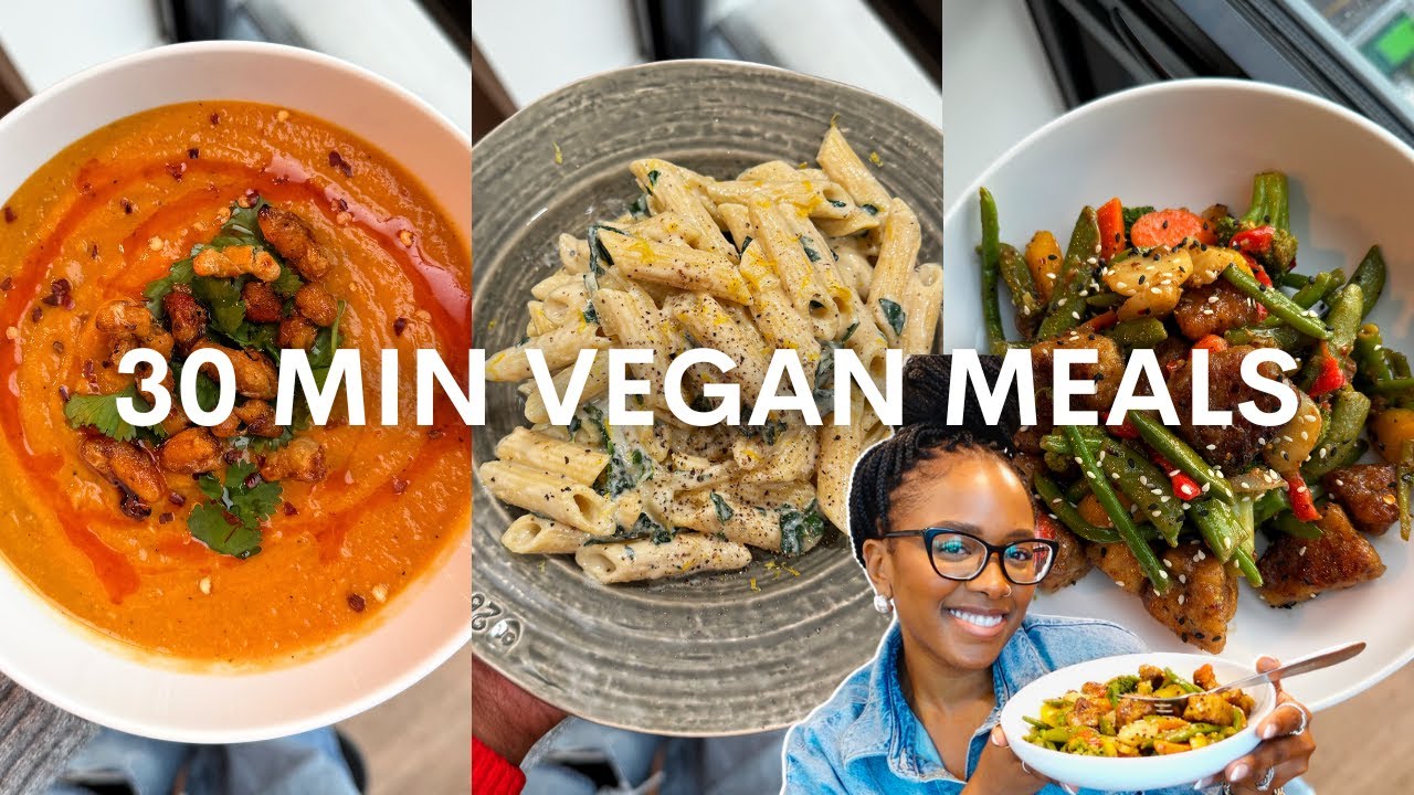 3 EASY Vegan Dinner Recipes | Nourishing & perfect for beginners - YouTube