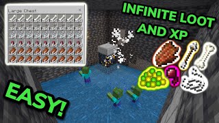 EASIEST AUTOMATIC SPAWNER XP FARM TUTORIAL in Minecraft Bedrock (MCPE/Xbox/PS/Switch/PC)