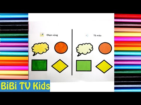 Video Tô màu hình tròn, Tô màu trẻ em, hình tam giác, hình... - youtube