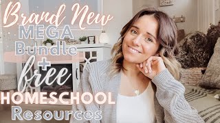 ✨Brand new MEGA BUNDLE✨ and FREE homeschool resources!