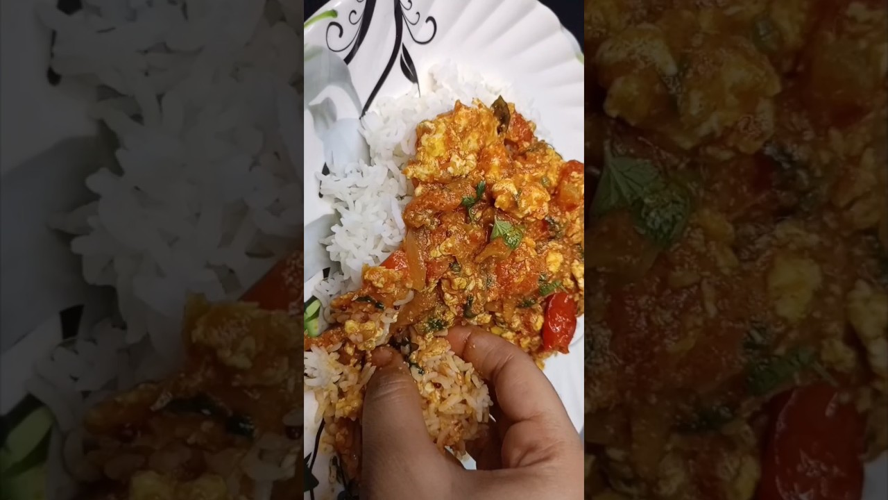 Tomato egg curry in Telugu 