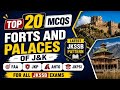 Forts and Palaces of J&K | GK of J&K | Top 20 Mcqs on Latest JKSSB Pattern | For All JKSSB Exams