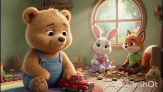 🧸❤️ Benny Bear Learns to Share | Sharing Is Caring | Animated Moral Story for Kids