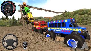 Impossible Racing Police Bus Monster Truck Stunt  2026 #1 - Driving Car Simulator - Android Gameplay screenshot 2