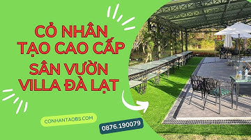 Cỏ nhân tạo sân vườn cao cấp: Thi công thiết kế resort Đà Lạt
