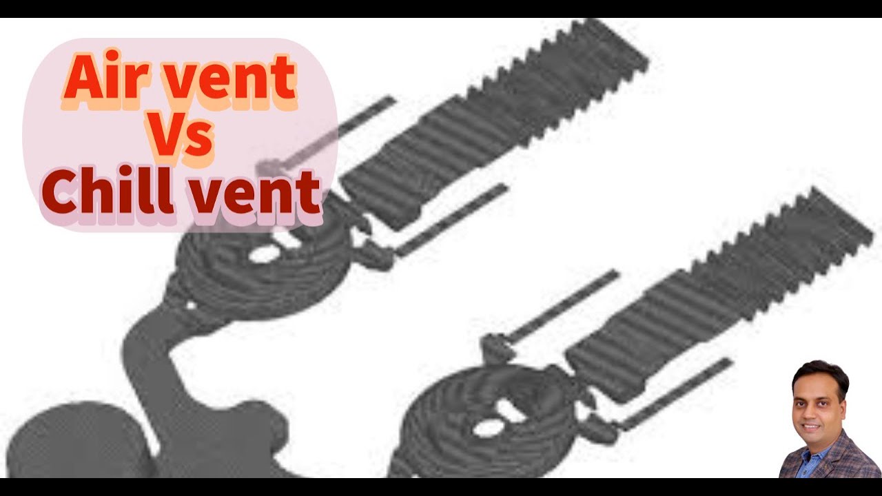 Air vent Vs Chill vent ( Die Casting ) With improved sound