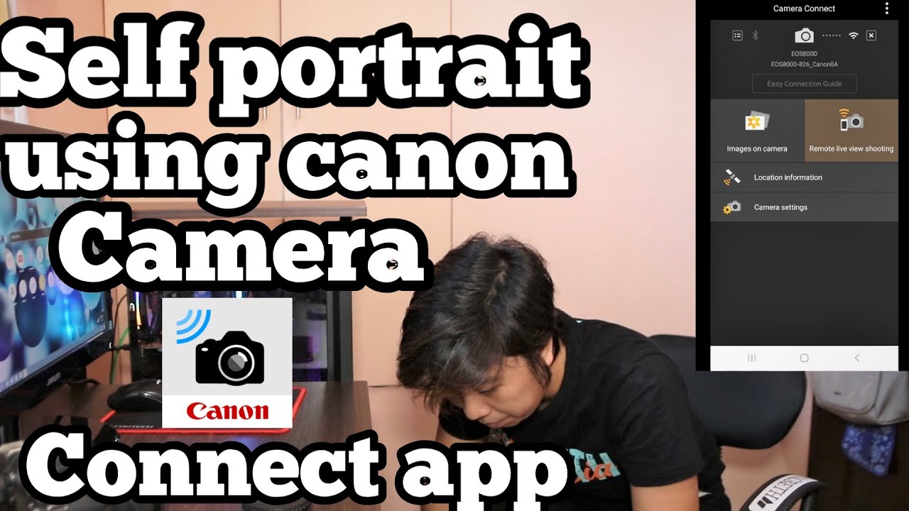 Self Portrait using Canon camera connect app VLOG3 YouTube