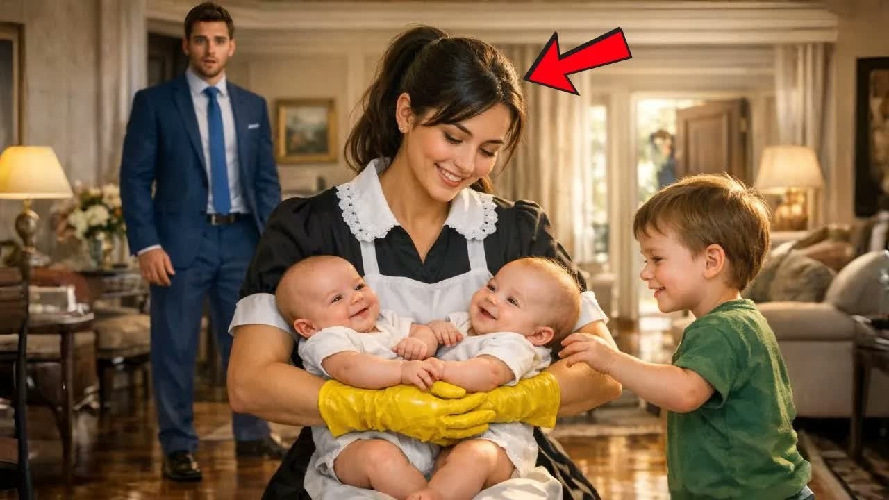 EMPRESÁRIO VIÚVO SE COMOVE AO VER A EMPREGADA CUIDANDO DOS FILHOS E UM GESTO MUDA O SEU DESTINO!