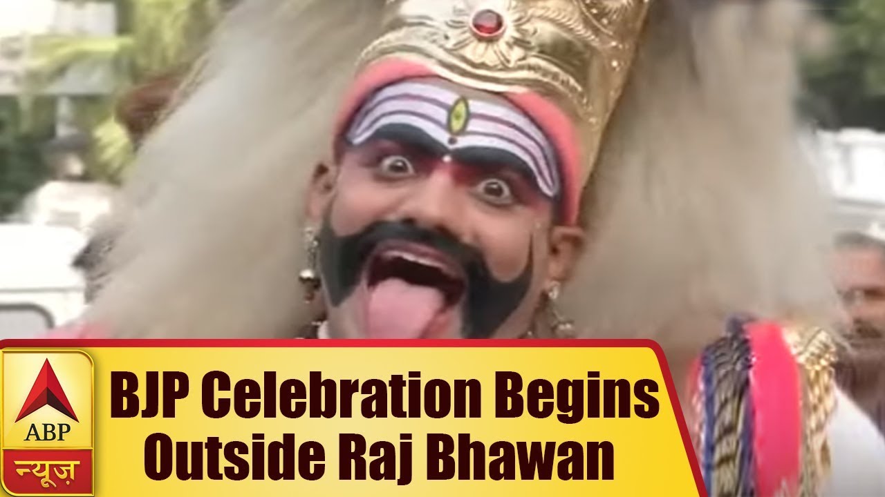 Yeddyurappa To Take Oath Today: Celebration Begins Outside Raj Bhawan | ABP News