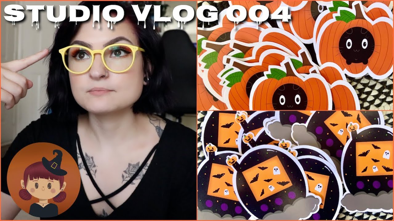 👻studio vlog 004: opening my halloween items + unfortunate event 🎃