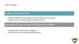 SOR2 GPRA Quick Tips   GPRA in Qualtrics