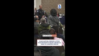 Evacuation orders lifted for residents near chemical tank in Garden Grove