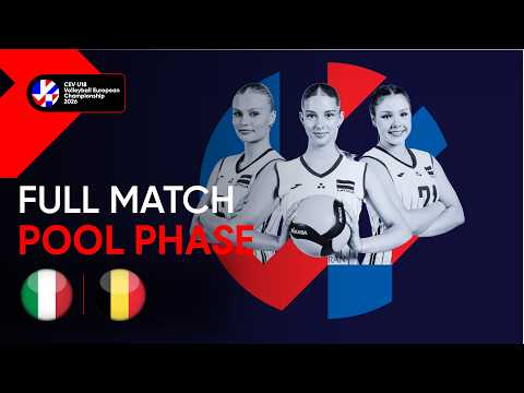 Video Full Match | Italy vs. Belgium | CEV U18 Volleyball European Championship 2026 Women