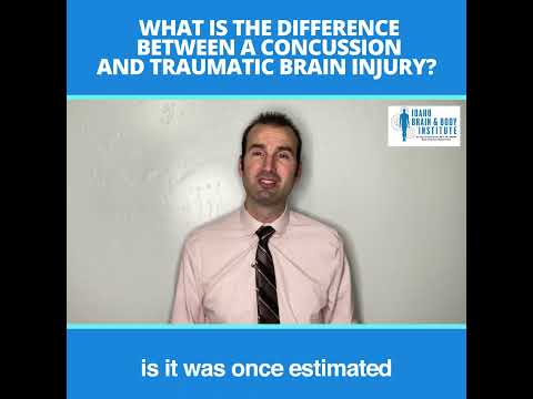 What is the difference between a concussion and traumatic brain injury?