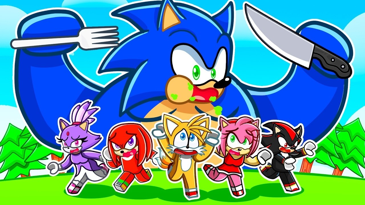 SONIC MANGE TOUT LE MONDE sur Roblox !