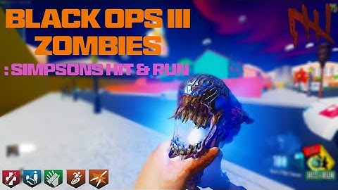 Black Ops 3 ZOMBIES :Simpsons Hit & Run | CUSTOM MAP | Gameplay