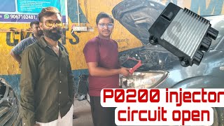 P0200 Injector Circuit Open Fortuner #automobile #fastmechanic by Irfan