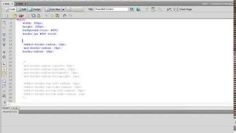 HTML and CSS tutorial - Rounded Corner - Part 1