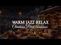 New Year 2026 &amp; Jazz Background Music &amp; Gentle Snowfall 🎄 Warm Jazz Music Porch Ambience