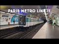 Paris metro line 11 mp59  a ride on metro line 11  rambuteau station  le de france mobilits