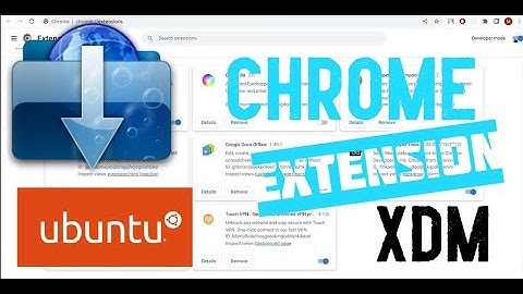 (Outdated)XDM ( Xtreme download manager) chrome extension on UBUNTU 22.04