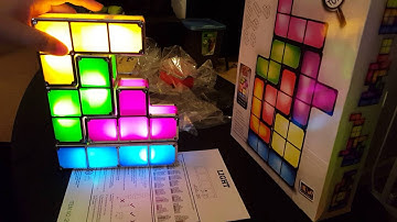 Using a stackable Tetris lamp!!