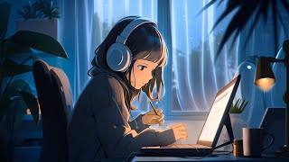 A rainy night with Lofi music helps inspire learning  Chill lofi mix ~ Study, relax, stress relief