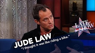 Jude Law Needs A Costume Change Before Ice Skating Again