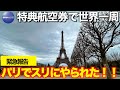 【ワンワールド特典航空券世界一周の旅】緊急報告 パリでスリにやられました 【これからパリを訪れる方必見】