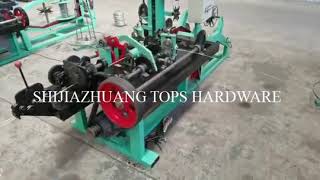 Normal and reverse twisted barbed wire machine
