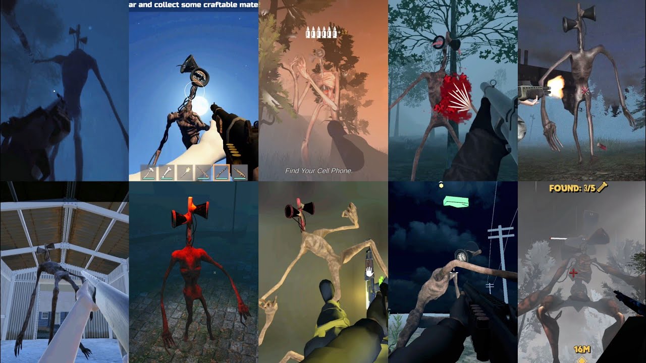 Top 10. Siren Head vs Shotgun เปรตปะทะปืนลูกซอง