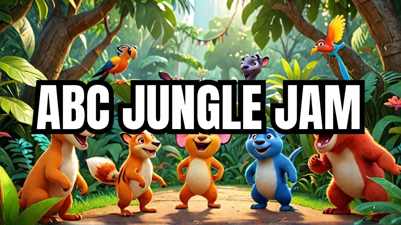 Fun Learning ABC Jungle Jam | Fun Alphabet Song for Kids, Toddlers & Preschoolers
