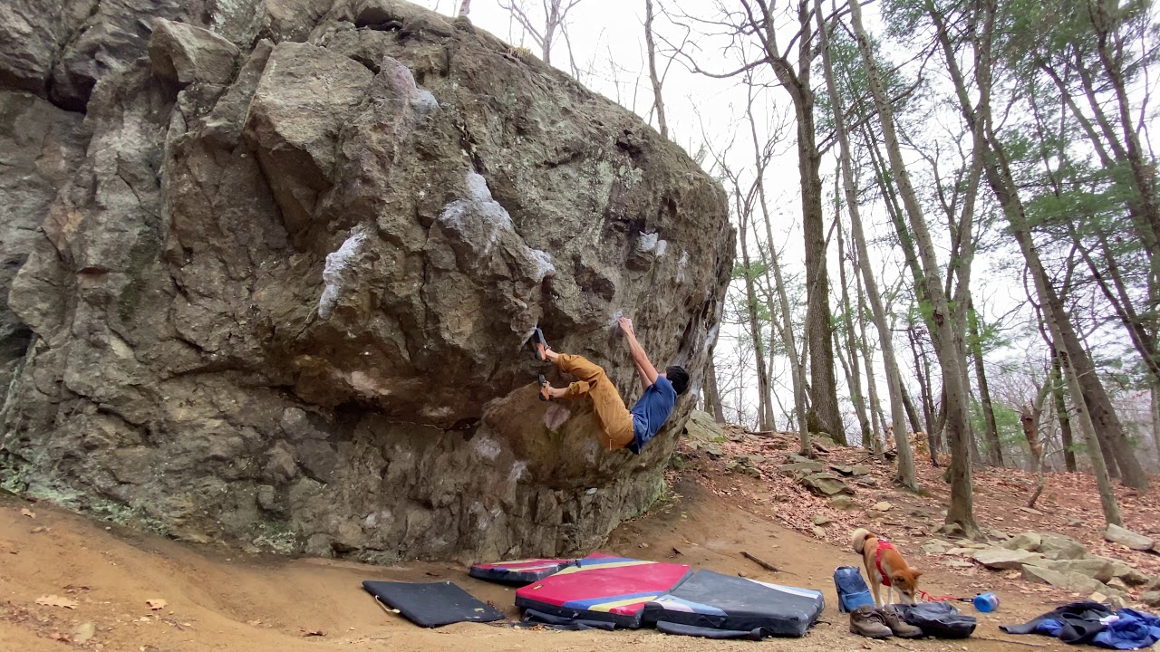 Lincoln Woods Bouldering Jacked Bagel Sit V9 YouTube