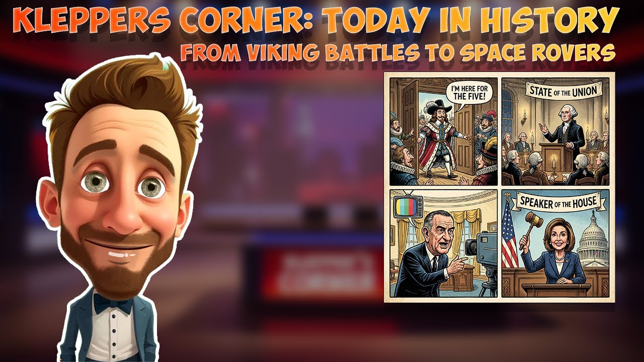 Klepper’s Corner Today in History: From Viking Battles to Space Rovers 