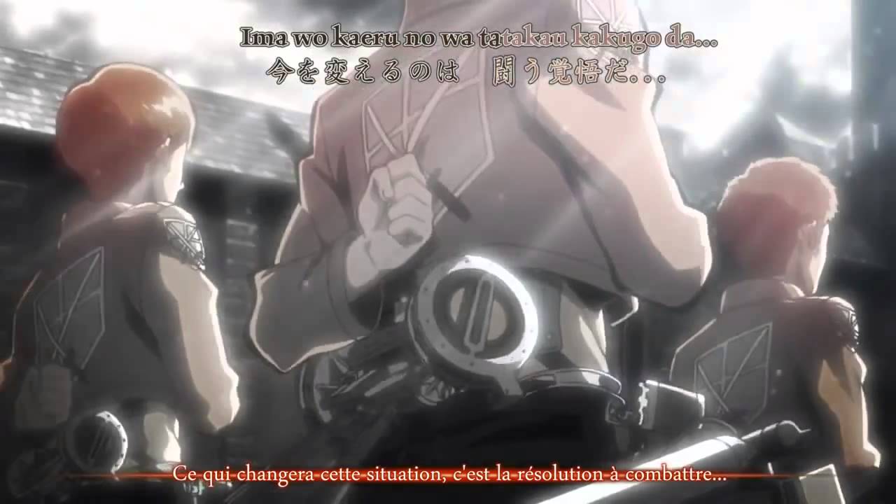 Shingeki No Kyojin Staffel 1 Ger Sub Shingeki no Kyojin opening 1 | FR SUB [HD] - YouTube