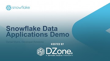 Snowflake Data Apps Demo: Auto-ingest streaming data from Twitter with Snowpipe | DZone Webinar