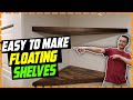 Floating Corner Shelves [ How To ]