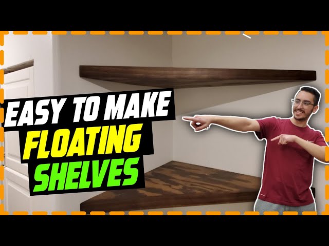 Floating Corner Shelves [ How To ] class=