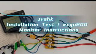 JRAHK Controller & WXGN202 LCD Display Installation | 36V–60V E-Bike Kit