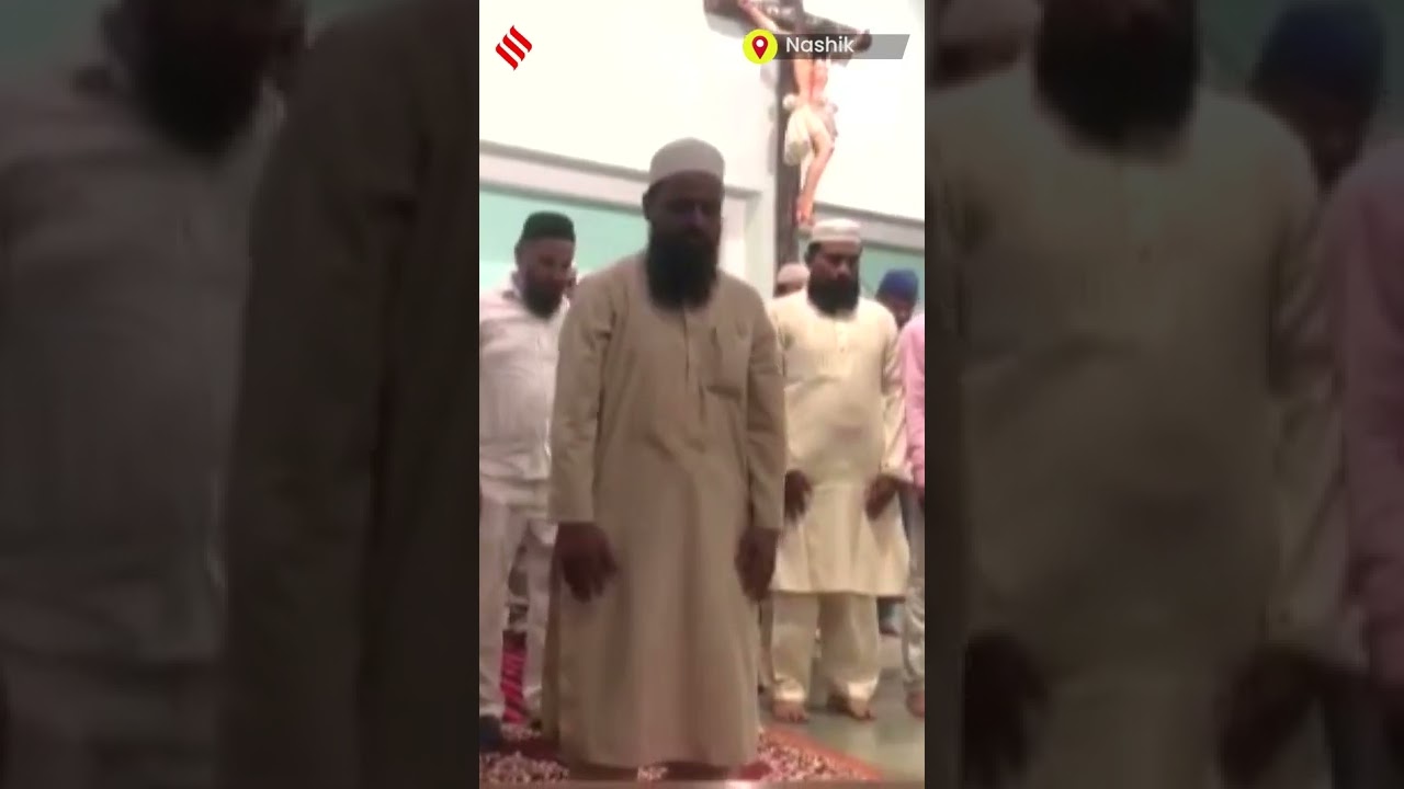 Communal Harmony on display as Muslims offer Namaz at Holy Cross Church in Nashik